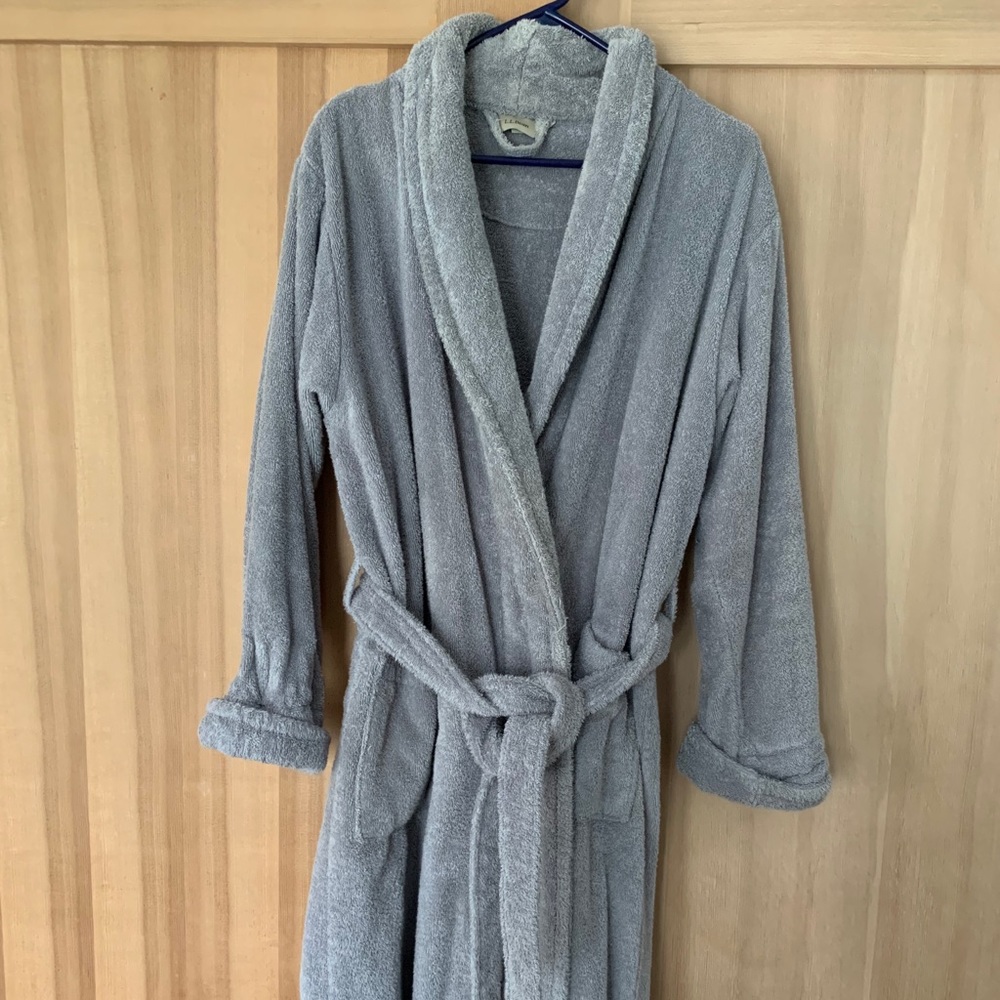 LL Bean Grey Women’s Bathrobe